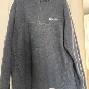 Columbia Men's Charcoal Zip-Up Sweater